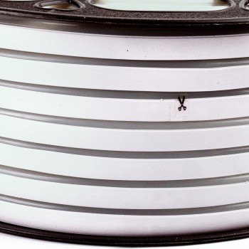 Неоновая лента светодиодная белая 12V силикон 6х12 AVT- smd2835 120LED/м 13Вт/м IP65