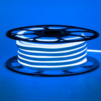 Led неон 12В синий 8х16 пвх smd2835 120LED/m 6W IP65, 1м