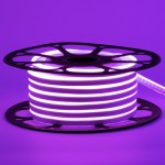 Led неон 12В фиолетовый 8х16 пвх smd2835 120LED/m 6W IP65, 1м