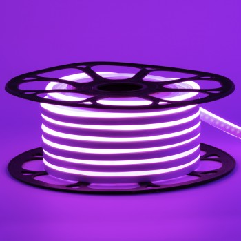 Led неон 12В фиолетовый 8х16 пвх smd2835 120LED/m 6W IP65, 1м