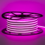 Led неон 12В розовый 8х16 пвх smd2835 120LED/m 6W IP65, 1м