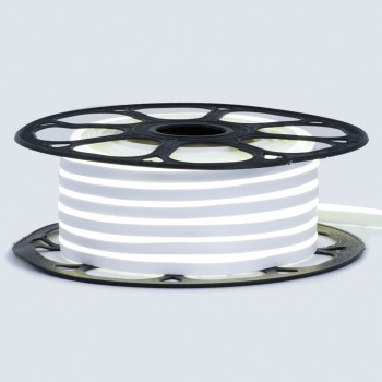 Led неон 12В нейтральный белый 8х16 пвх smd2835 120LED/m 6W IP65, 1м