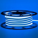 Неоновая лента светодиодная синяя 12V 6х12 AVT-smd2835 120LED/м 11Вт/м IP65