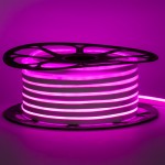 Led неон 220В розовый AVT-1 smd2835 120LED/m 7W IP65, 1м