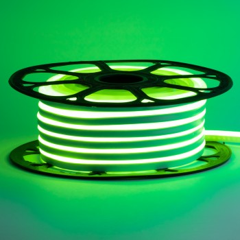 Led неон 220В зеленый AVT-1 smd2835 120LED/m 7W IP65, 1м