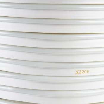 Led неон 220В белый теплый AVT smd2835 120LED/m 7W IP65, 1м