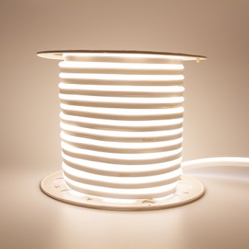 Led неон 220В белый теплый AVT smd2835 120LED/m 7W IP65, 1м