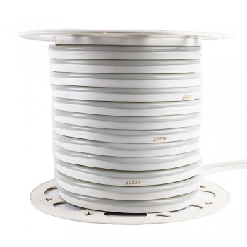 Led неон 220В белый теплый AVT smd2835 120LED/m 7W IP65, 1м