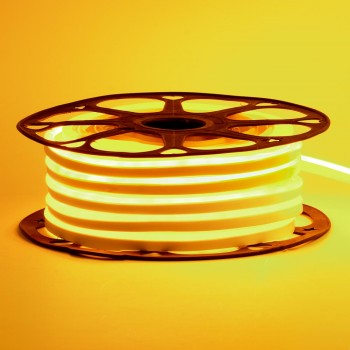 Led неон 220В желтый AVT-1 smd2835 120LED/m 7W IP65, 1м