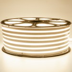 Led неон 220В белый теплый smd2835 120LED/m 12W IP65, 1м