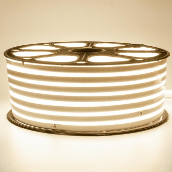 Led неон AVT 220В белый теплый 8х16 smd2835 120LED/m 7W IP65, 1м