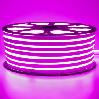 Led неон 220В розовый smd2835 120LED/m 12W IP65, 1м