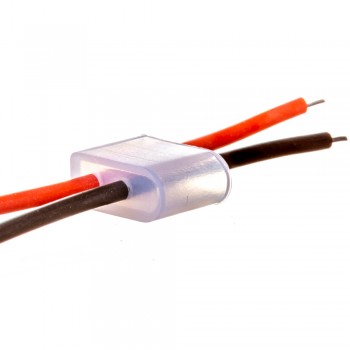 Монтажный комплект для LED неона 12V 6 mm (2 заглушки + 2 провода)
