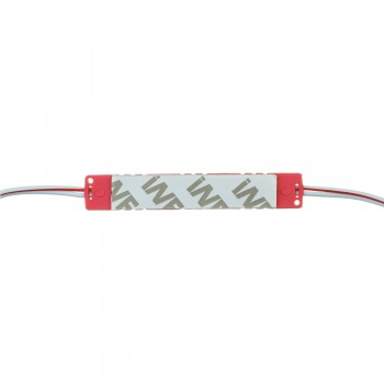 Модуль светодиодный красный 12в smd5730 3LED 1.5Вт герметичный