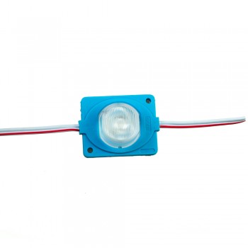 Модуль инжекторный светодиодный синий 12в smd3030 1LED 1.5Вт герметичный