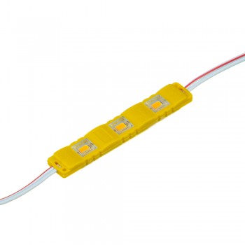 Модуль светодиодный жёлтый 12в smd5730 3LED 1.5Вт герметичный