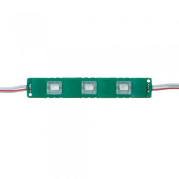 Модуль светодиодный зелёный 12в smd5730 3LED 1.5Вт герметичный