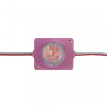 Модуль инжекторный светодиодный розовый 12в smd3030 1LED 1.5Вт герметичный