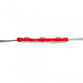 Модуль светодиодный красный 12в smd5730 3LED 1.5Вт герметичный