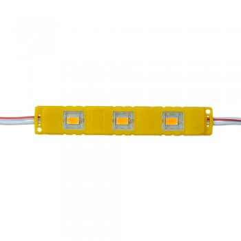 Модуль светодиодный жёлтый 12в smd5730 3LED 1.5Вт герметичный