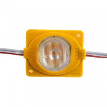 Модуль инжекторный светодиодный желтый 12в smd3030 1LED 1.5Вт герметичный