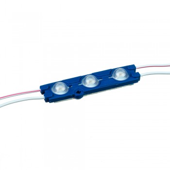 Модуль светодиодный синий 12в smd5730 3LED 1.5Вт герметичный