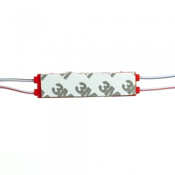 Модуль светодиодный красный 12в smd5730 3LED 1.5Вт герметичный