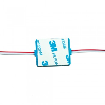 Модуль инжекторный светодиодный синий 12в smd3030 1LED 1.5Вт герметичный