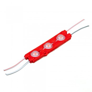 Модуль светодиодный красный 12в smd5730 3LED 1.5Вт герметичный