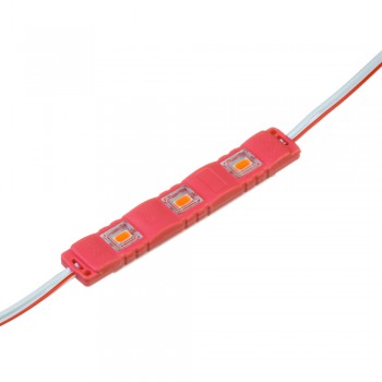 Модуль светодиодный красный 12в smd5730 3LED 1.5Вт герметичный
