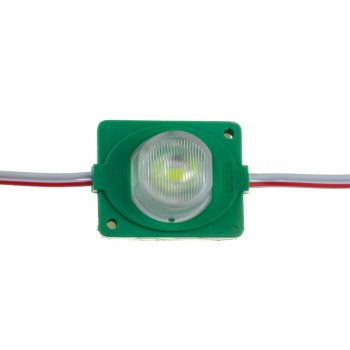 Модуль инжекторный светодиодный зеленый 12в smd3030 1LED 1.5Вт герметичный