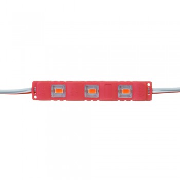 Модуль светодиодный красный 12в smd5730 3LED 1.5Вт герметичный