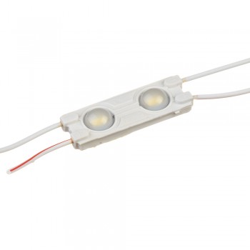Модуль МТК 12V белый холодный 2led smd5730 1Вт IP65
