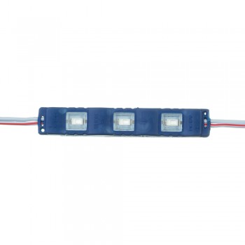 Модуль светодиодный синий 12в smd5730 3LED 1.5Вт герметичный