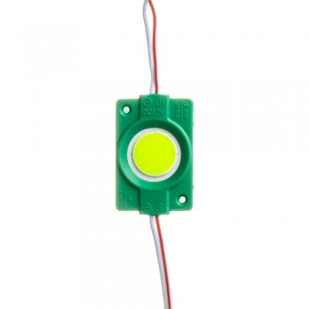 Модуль СОВ 12V зеленый 1led 2.4Вт круг IP65