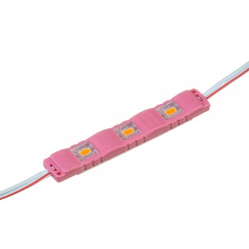 Модуль светодиодный розовый 12в smd5730 3LED 1.5Вт герметичный