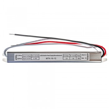 Блок питания 12В SLIM №1/1.5A 18 Bт IP20
