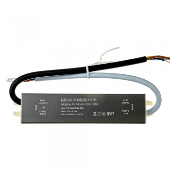 Блок питания питания NEW AVT-12V влагозащита IP65 3,33А - 40W
