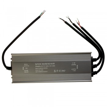 Блок питания питания NEW AVT-12V влагозащита IP65 25А - 300W