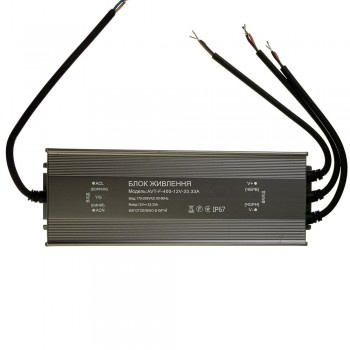 Блок питания питания NEW AVT-12V влагозащита IP65 33,3А - 400W