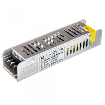 Блок питания 12В M/5A 60 Bт IP20