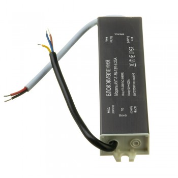 Блок питания питания NEW AVT-12V влагозащита IP65 6,25А - 75W