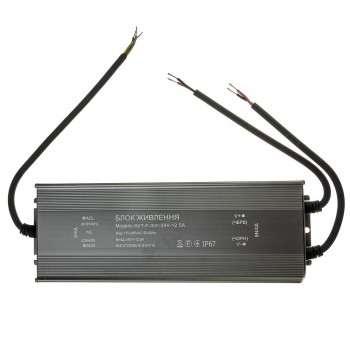 Блок питания питания NEW AVT-24V влагозащита IP65 12,5А - 300W