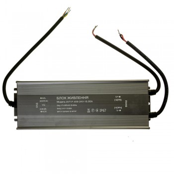 Блок питания питания NEW AVT-24V влагозащита IP65 16,6А - 400W