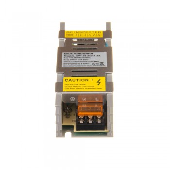 Блок питания питания 24V 1,5A 36Вт IP20 AVT