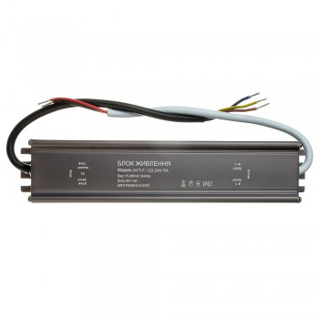 Блок питания питания NEW AVT-24V влагозащита IP65 5А - 120W