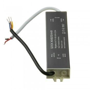 Блок питания питания NEW AVT-24V влагозащита IP65 2,5А - 60W