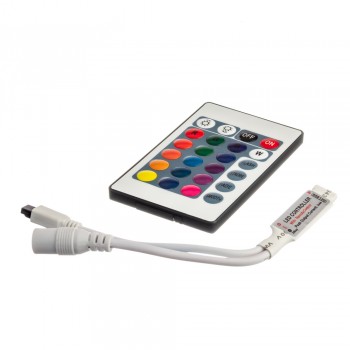 Контроллер RGB мини 6А 72Вт (IR 24 кнопки)