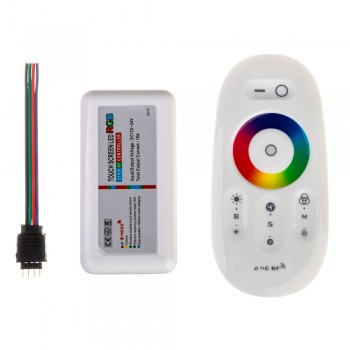Контроллер белый RGB 18А 216Вт, (8 кнопок)