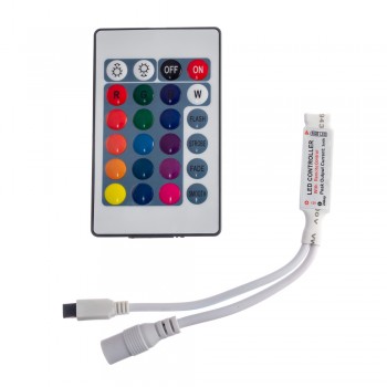 Контроллер RGB мини 6А 72Вт (IR 24 кнопки)